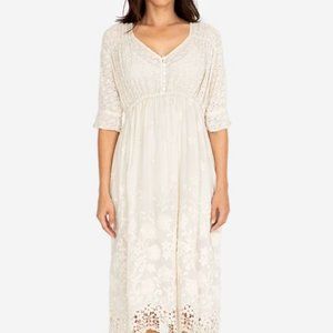 Johnny Was Ambre Embroidered Slip Dress